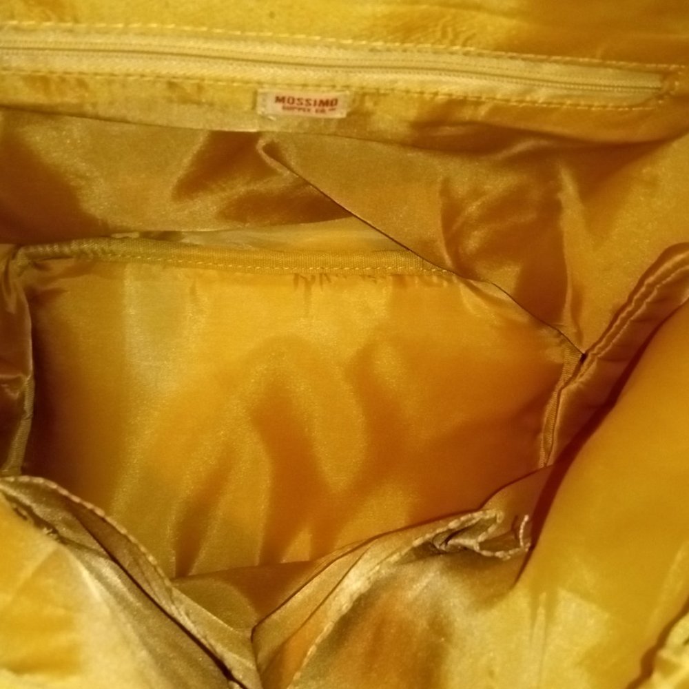 Mossimo Tan Color Drawstring Backpack Trimmed In … - image 2